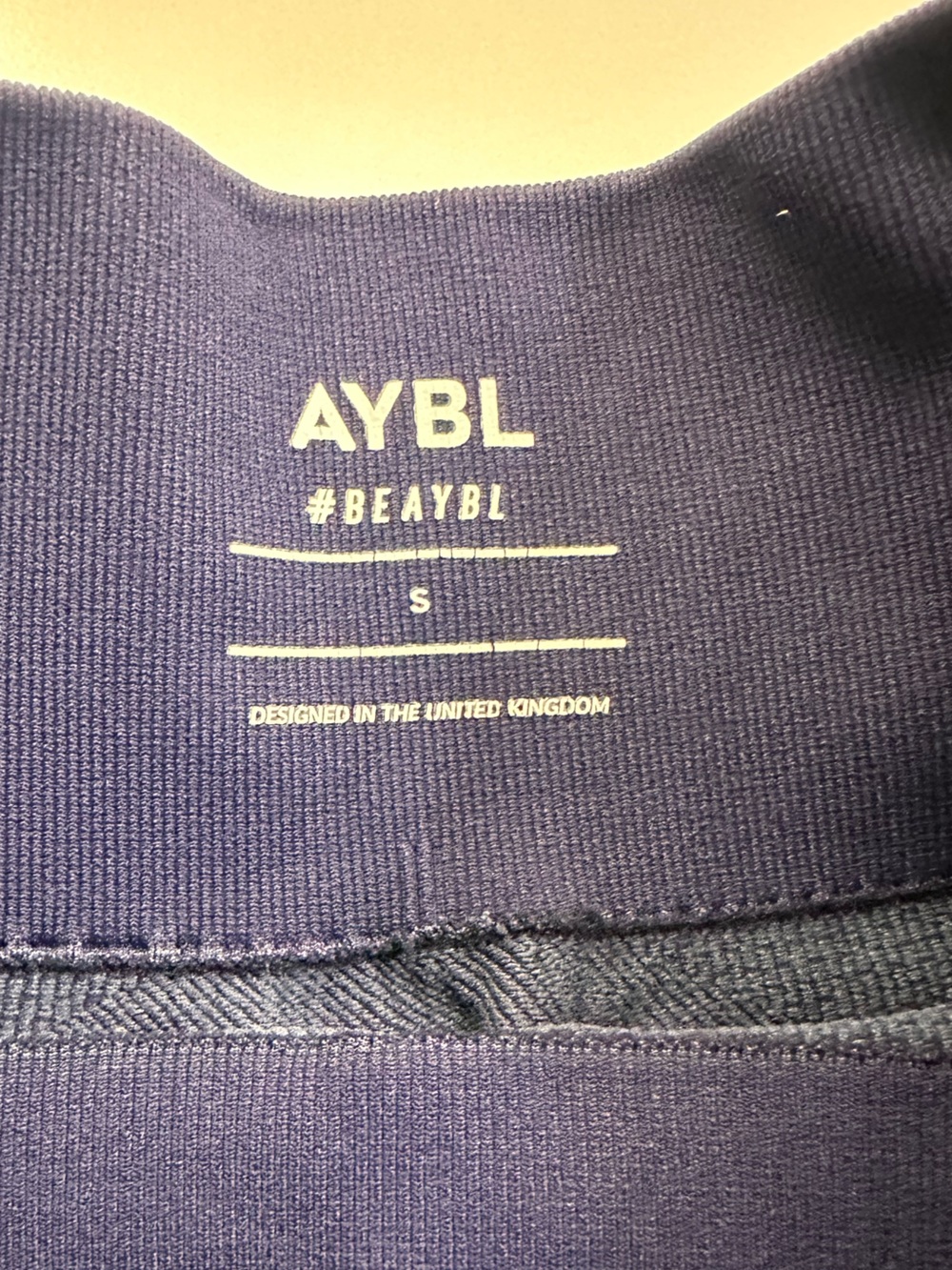 AYBL Navy Ribbed Shorts - Picture 4 of 4